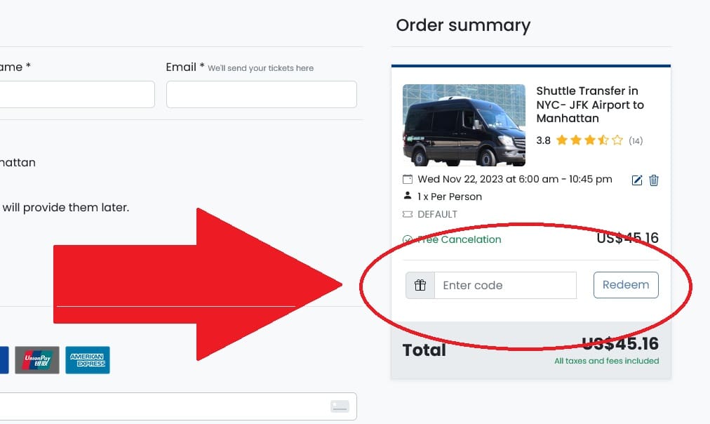 How to redeem Gray Line coupon codes