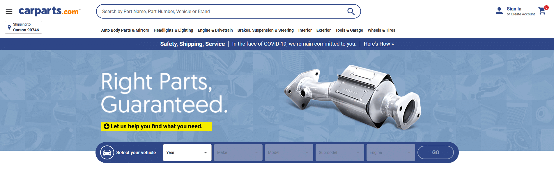 CarParts com Online