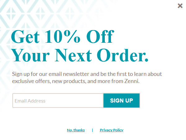 Zenni Optical 10 off