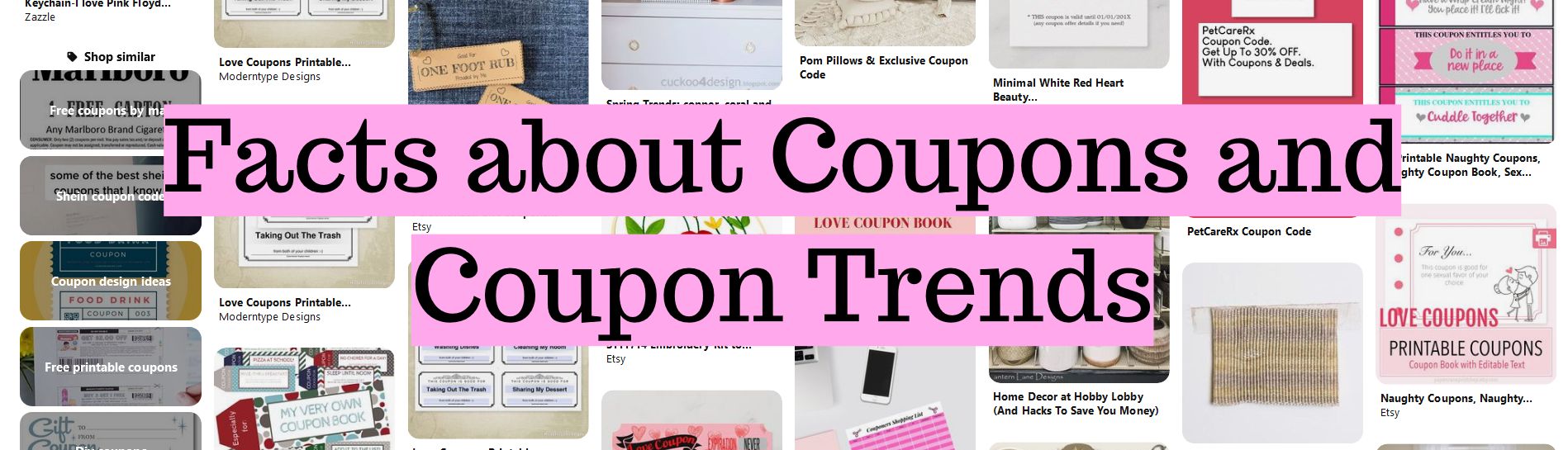 Facts about Coupons and Coupon Trends