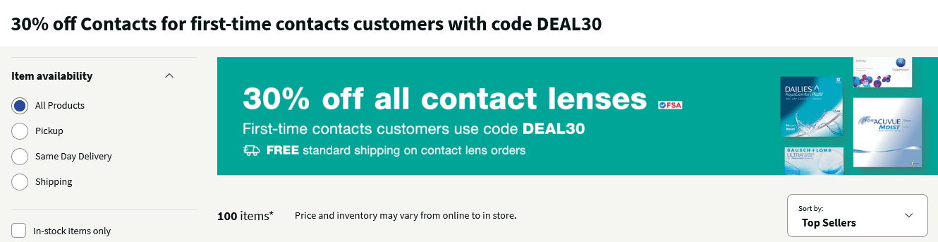 Walgreens contacts lenses coupon