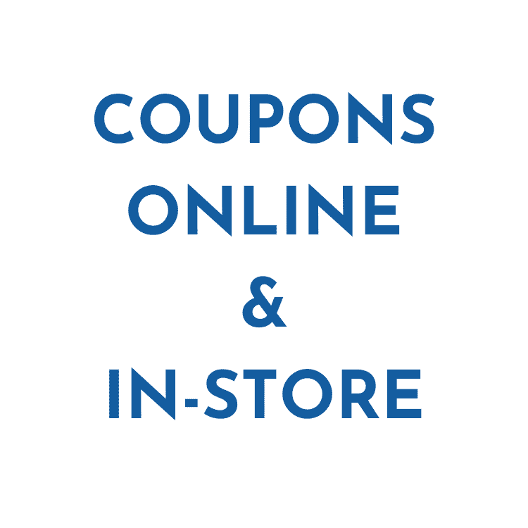 coupons online and in store