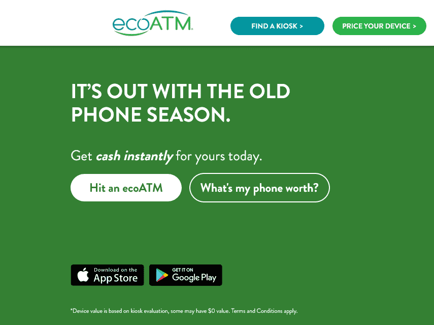 ecoATM website