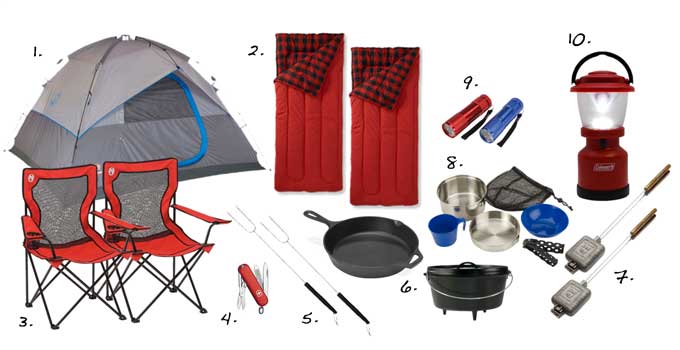 TOP 10 CAMPING ESSENTIALS