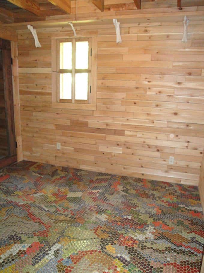 BOTTLE CAP FLOORING
