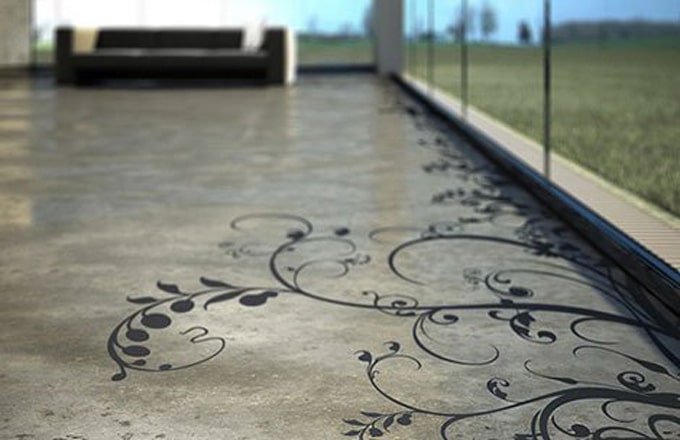 STENCILED FLOORING