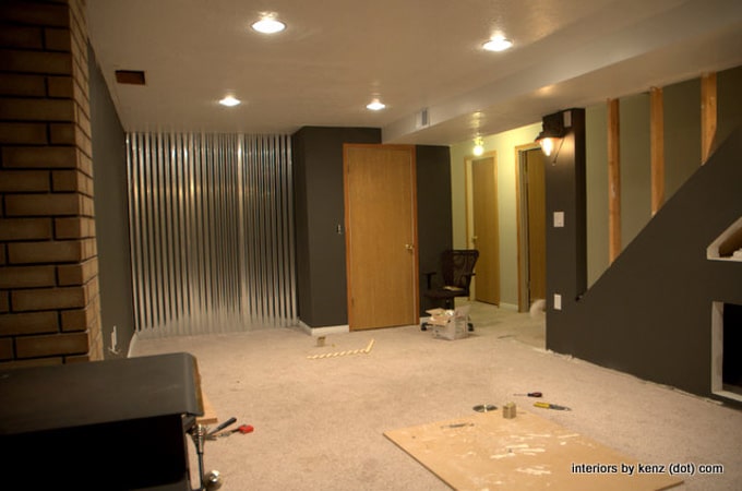 bring some brightness and reflection to your basement walls