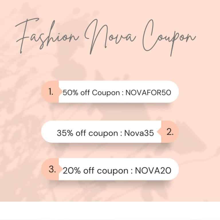 Fashion Nova Coupon Code 50 Off 40 Off 35 Off December 2023