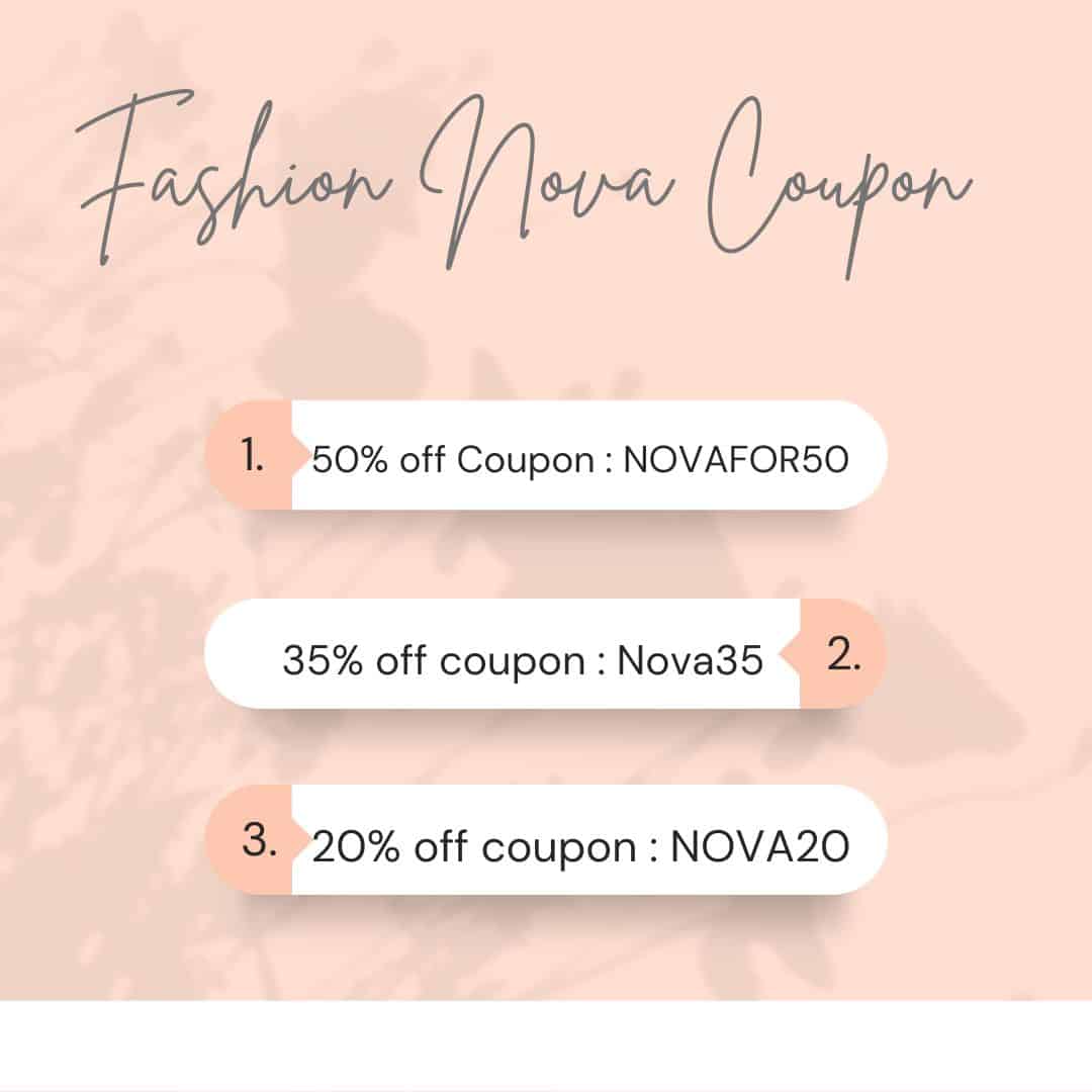 Fashion Nova Coupon Code 50% Off 40% Off 35% Off - November 2023