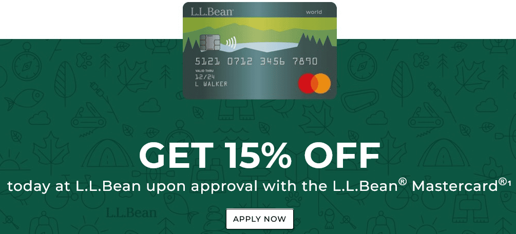 15 off with L.L.Bean Mastercard