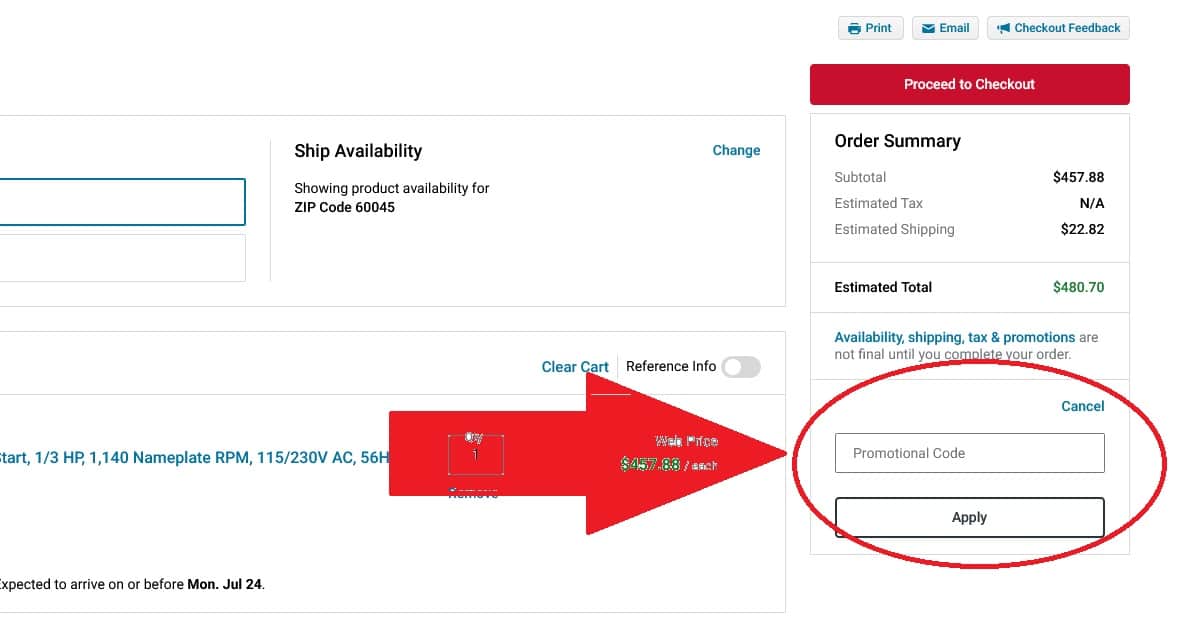 How to redeem Grainger Promo code