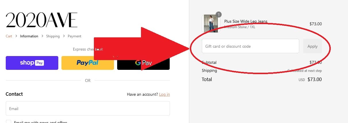 How to redeem 2020AVE coupon codes