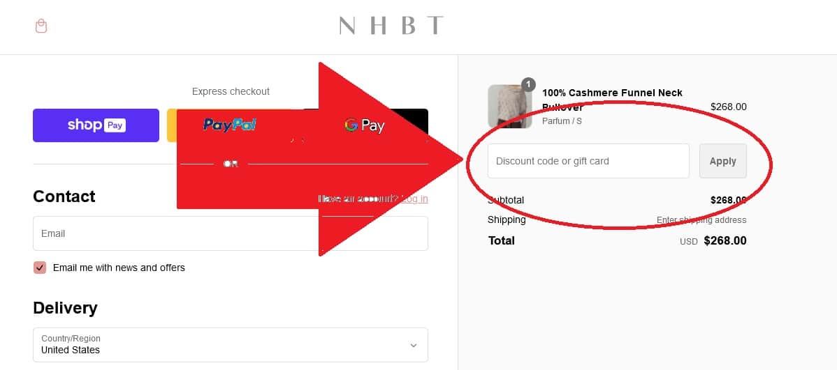 How to redeem Inhabit NY coupon codes