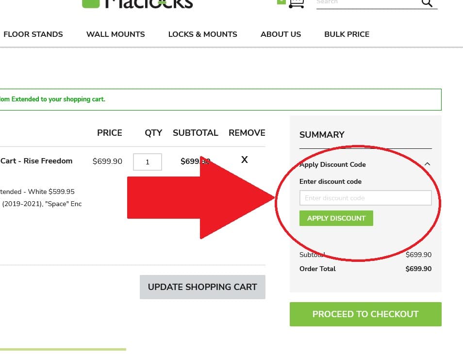 How to redeem Maclocks.com coupon codes